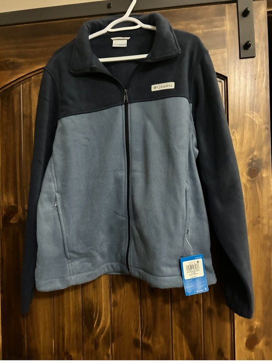 Columbia Other - Columbia Navy & Slate Blue Full-Zip Fleece Jacket